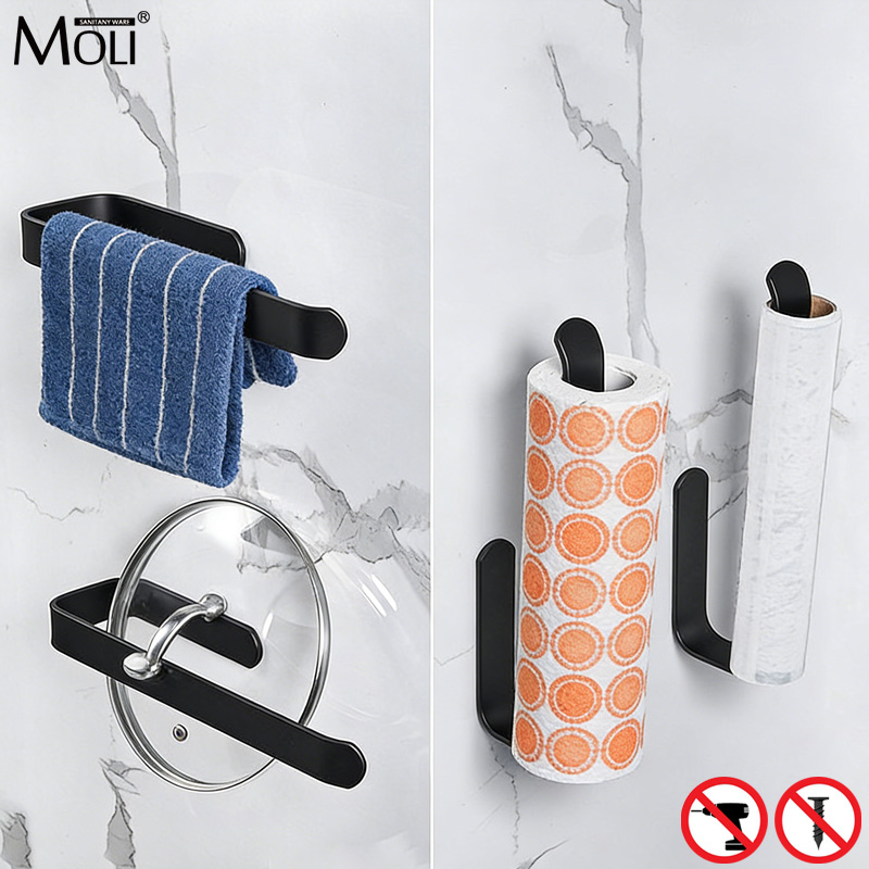 Kitchen Gadgets Rack - MOLI Black White Self Adhesive kitchen