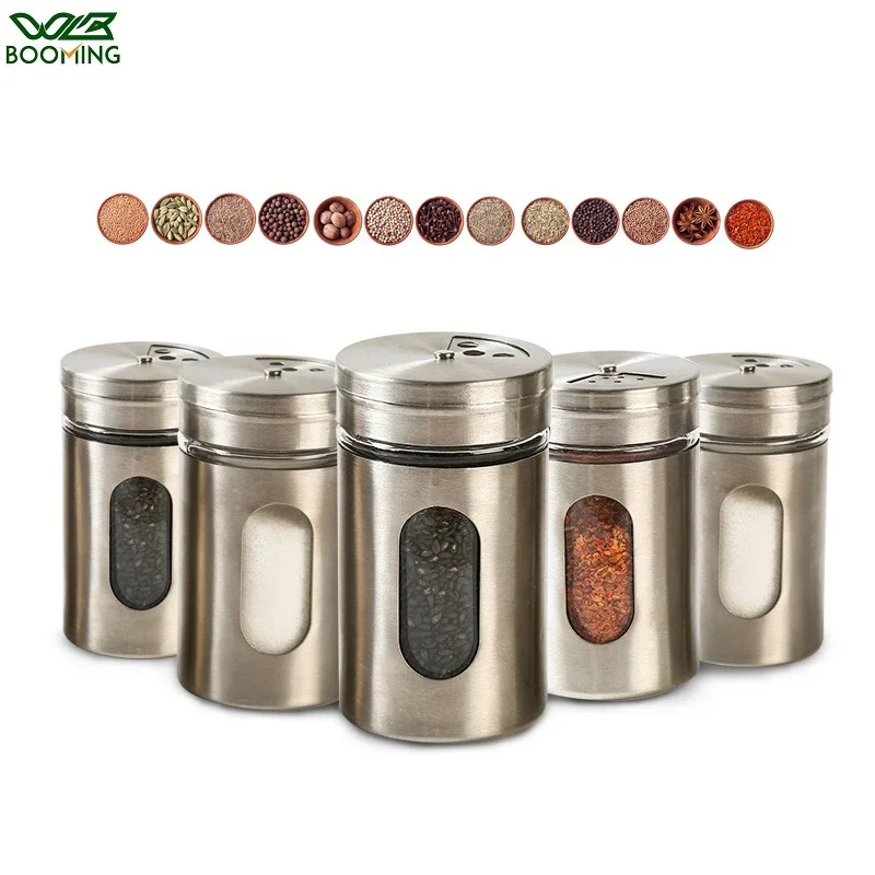 Kitchen Gadgets Rack - Stainless Steel Seasoning Spice Storage Box