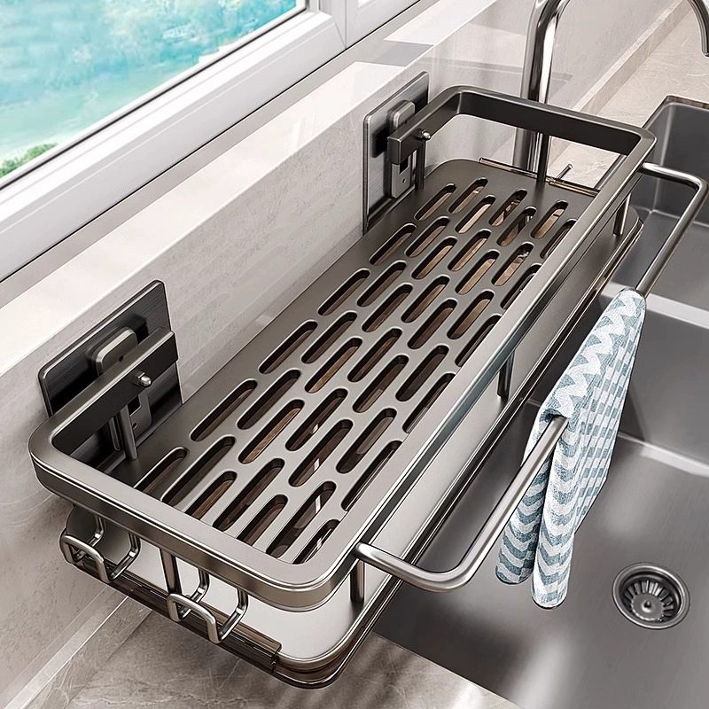 Kitchen Gadgets Rack - Multi-functional Kitchen Shelf, Drying Rack, Mop