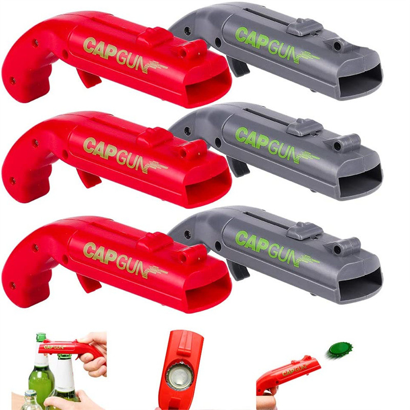 Kitchen Gadgets Novelty - Cap Gun Beer Bottle Opener, Funny