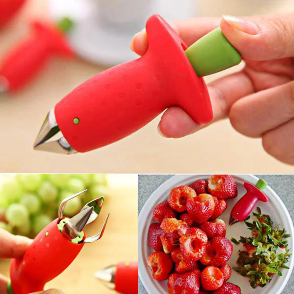 Kitchen Gadgets Novelty - Strawberry Huller Pineapple Cutters Novel Tomato