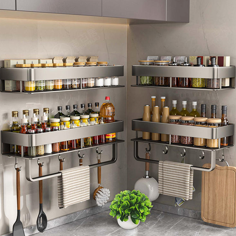 Kitchen Gadgets Rack - Aluminum Kitchen Rack Kitchen Shelf Toilet