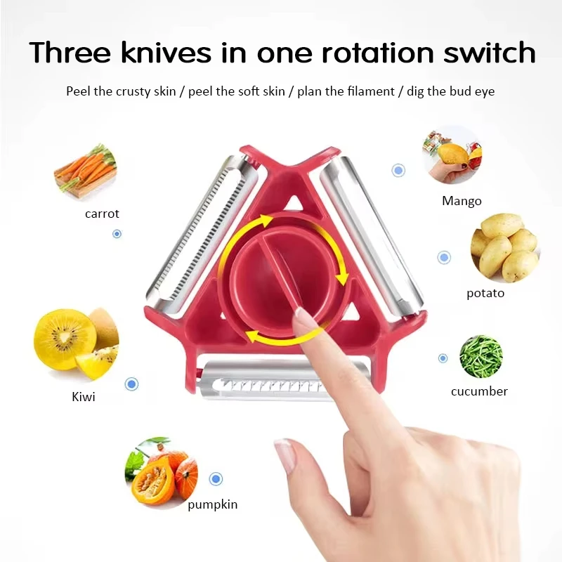 Kitchen Gadgets Peeler - 1PC Trio Peeler Set Vegetable Peeler