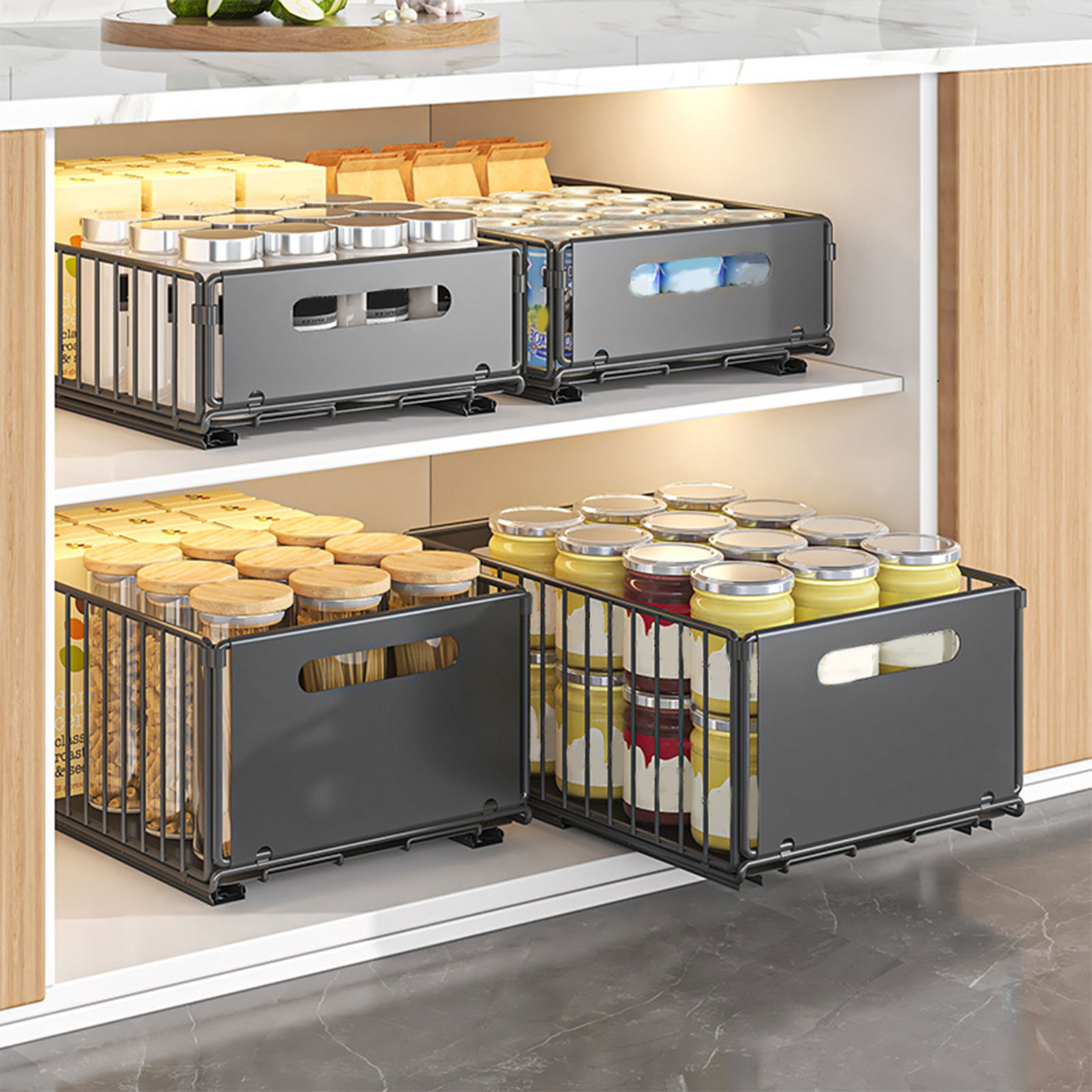 Kitchen Gadgets Rack - Pull Out Kitchen Storage Rack with