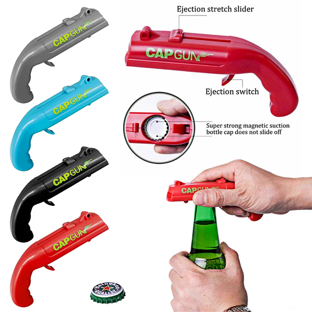 Fun Cap Gun Bottle Opener with - Kitchen Gadgets Novelty recension och pris