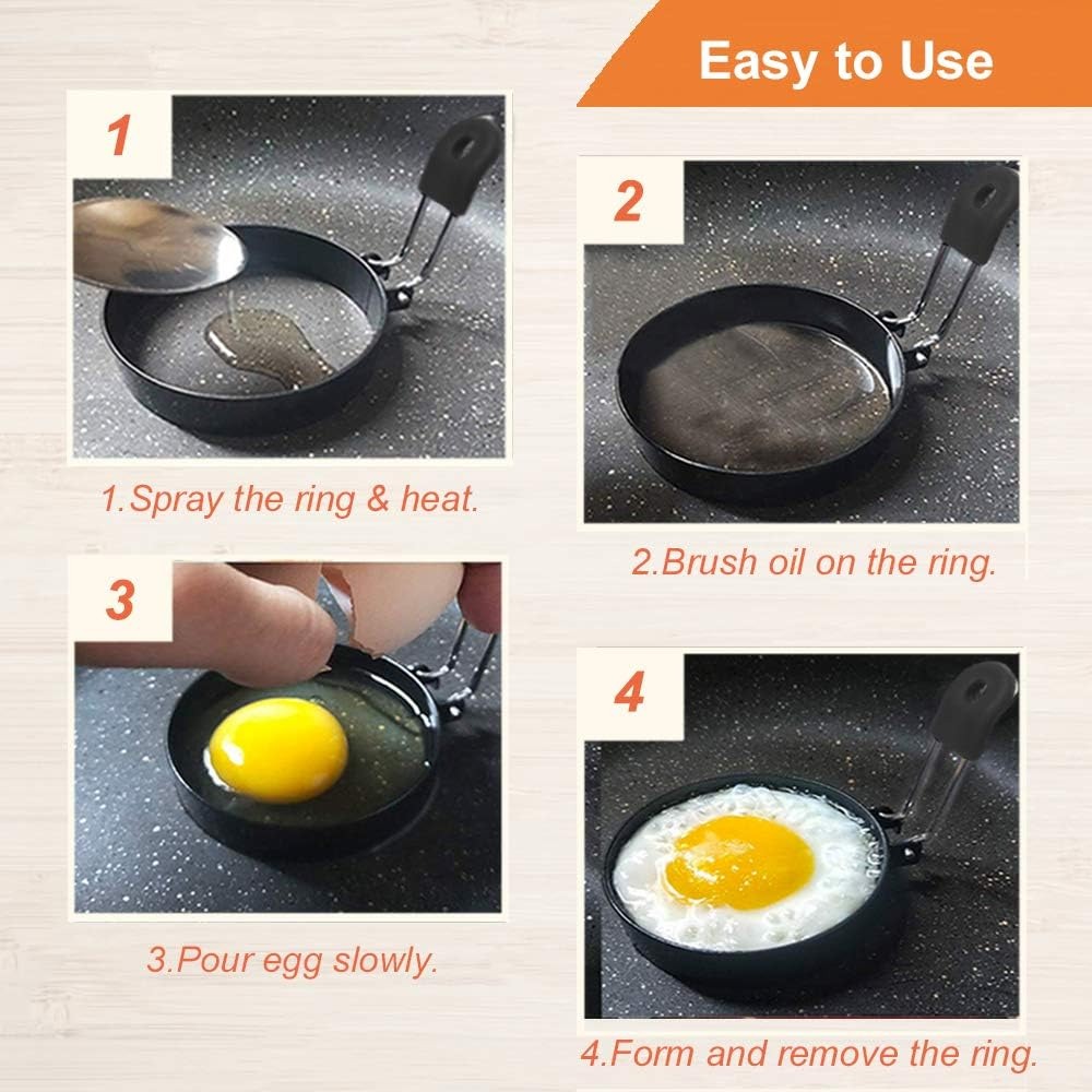 Anti-scaldNonstick Egg Fried R - Breakfast Sandwich Maker recension och pris
