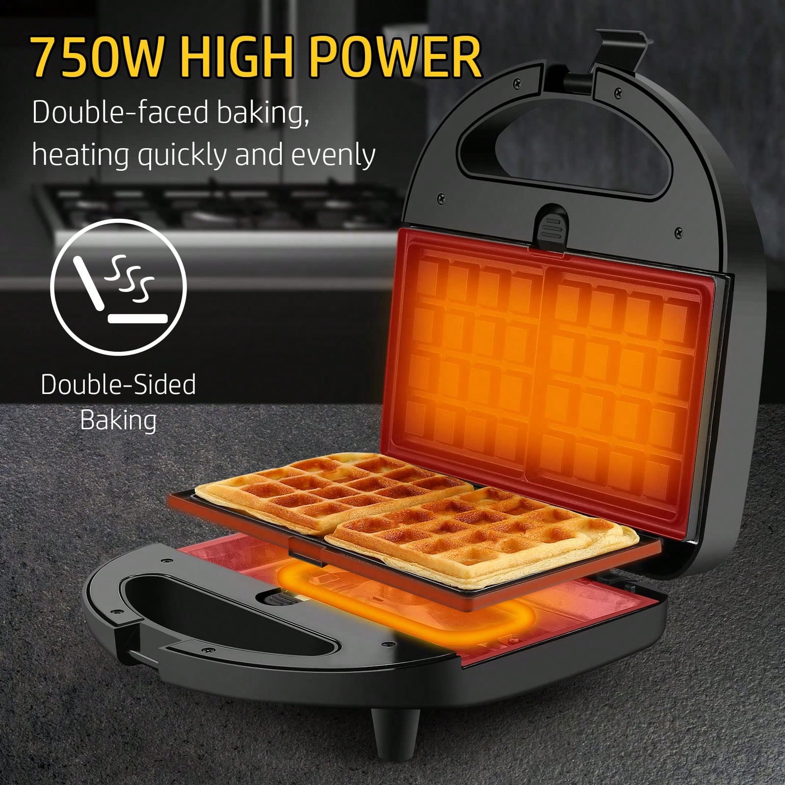 3-In-1 Sandwich Waffle Maker 7 - Breakfast Sandwich Maker recension och pris