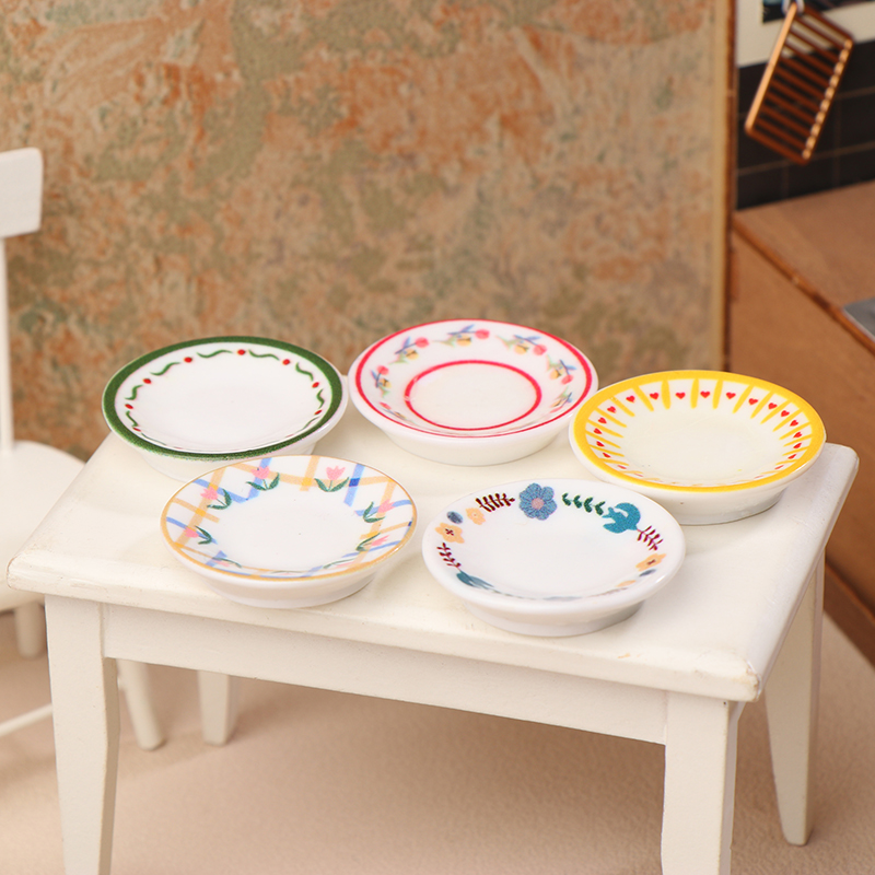 5Pcs 1/12 Dollhouse Mini Plate - Kitchen Gadgets Plus recension och pris