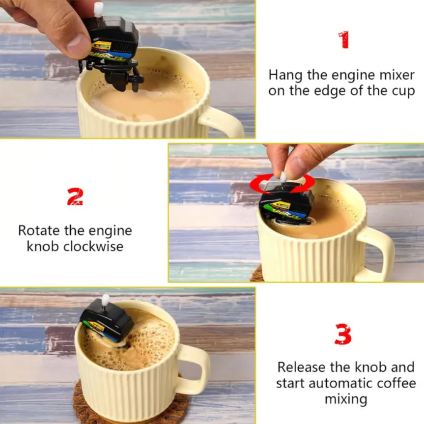 Mini Boat Motor Coffee Stirre  - Kitchen Gadgets Novelty recension och pris