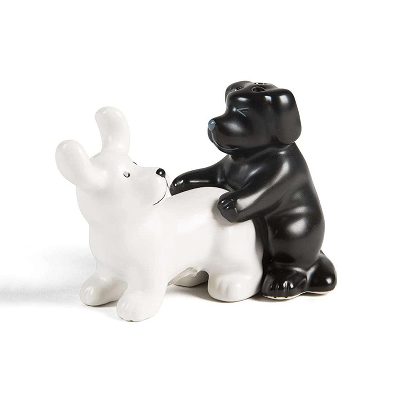 Black And White Ceramic Dog Sa - Kitchen Gadgets Novelty recension och pris