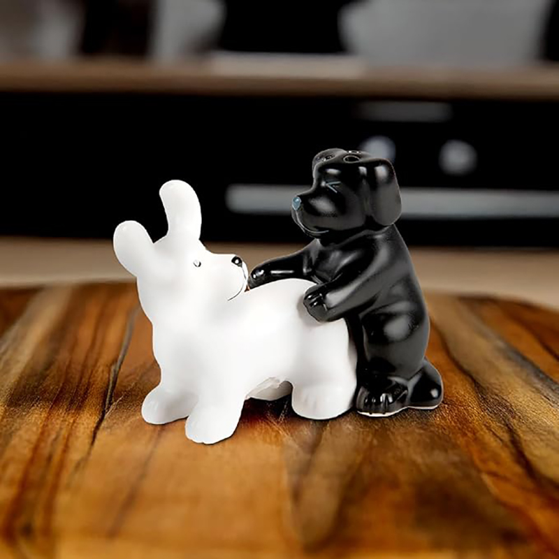 Black And White Ceramic Dog Sa - Kitchen Gadgets Novelty recension och pris