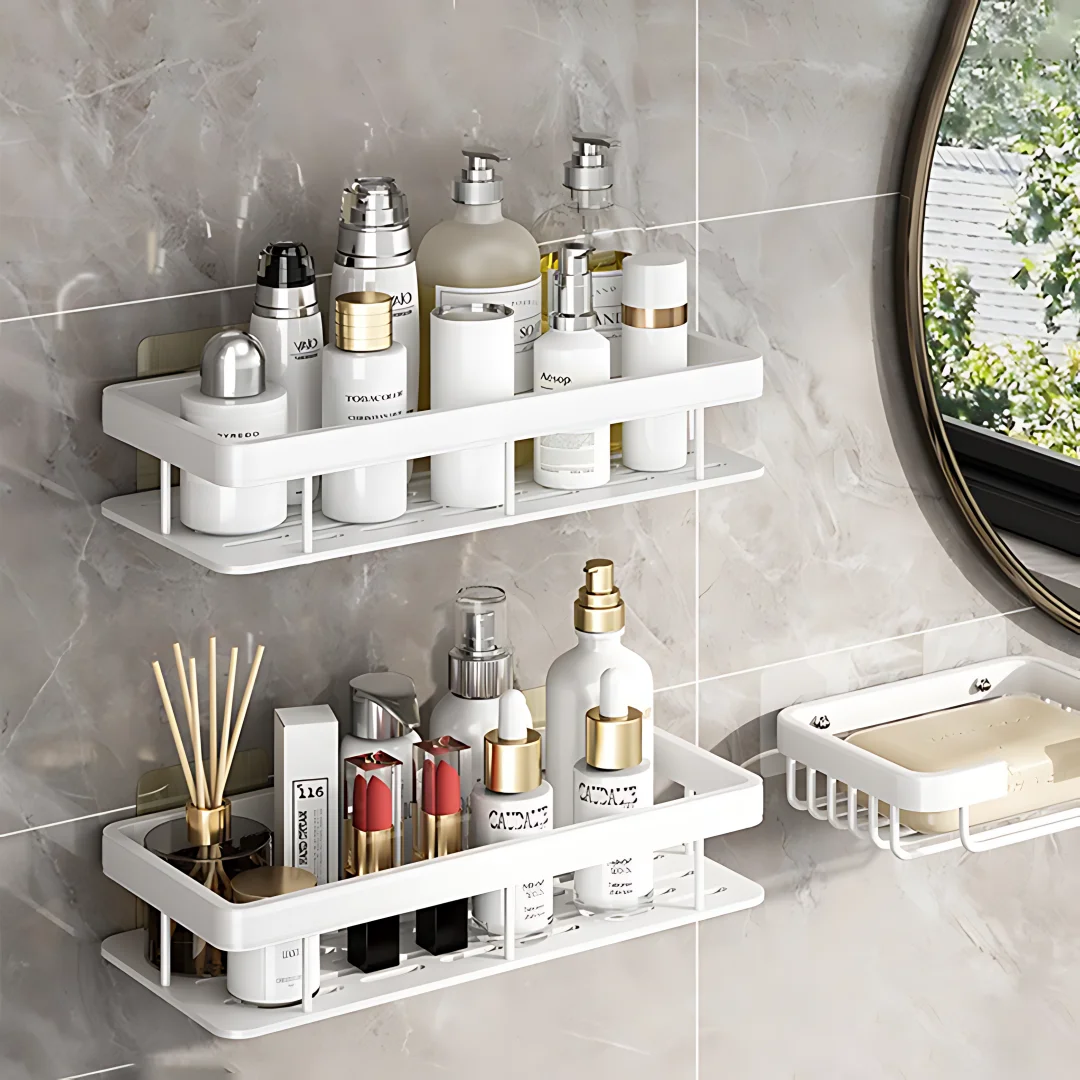 2PCS Bathroom Shelf Kitchen St - Kitchen Gadgets Rack recension och pris