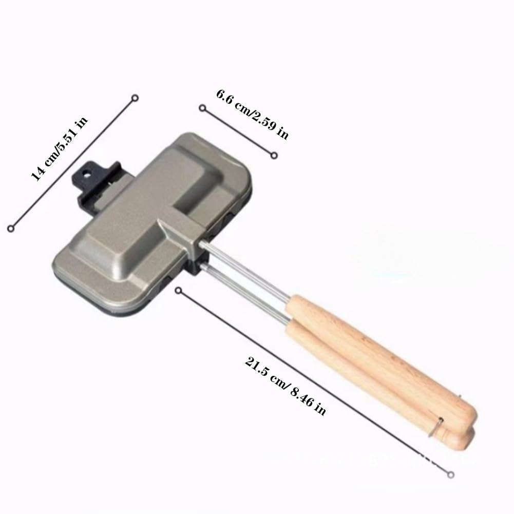 Sandwich Maker with Wooden Han - Breakfast Sandwich Maker recension och pris
