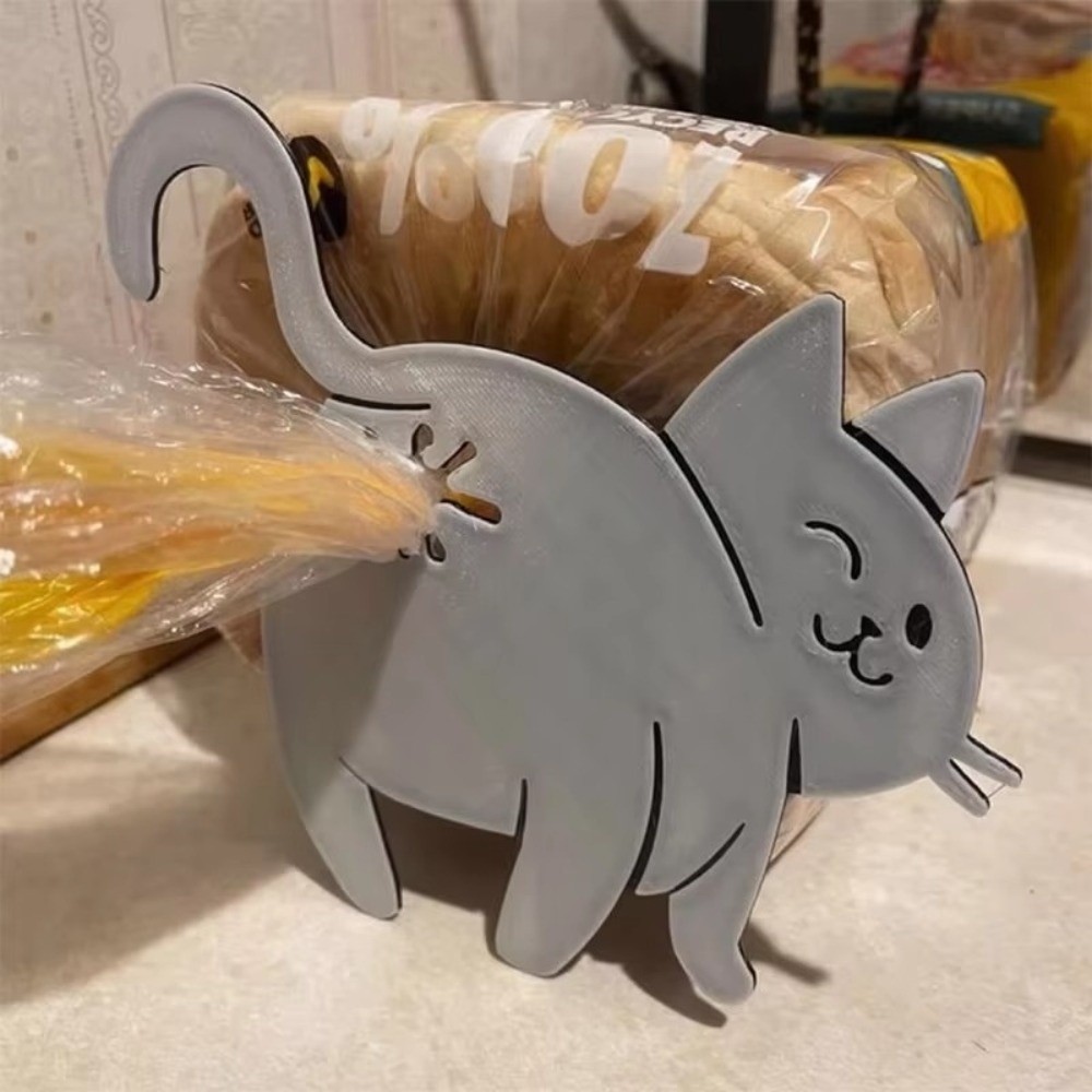 Cute 3D Printed Bread Bag Clip - Kitchen Gadgets Novelty recension och pris