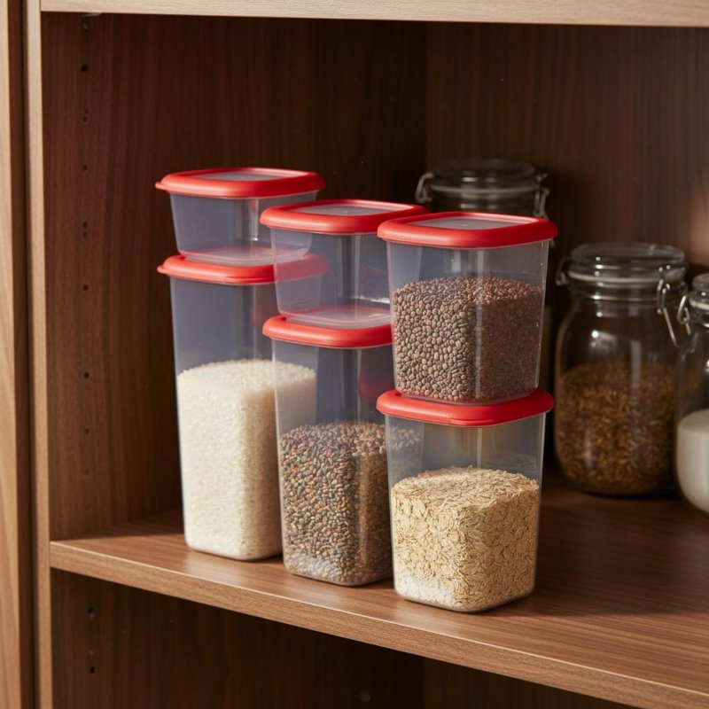 6 Pieces Airtight Food Storage - Food Storage Containers recension och pris