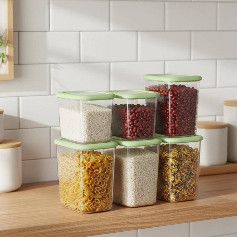 6 Pieces Airtight Food Storage - Food Storage Containers recension och pris