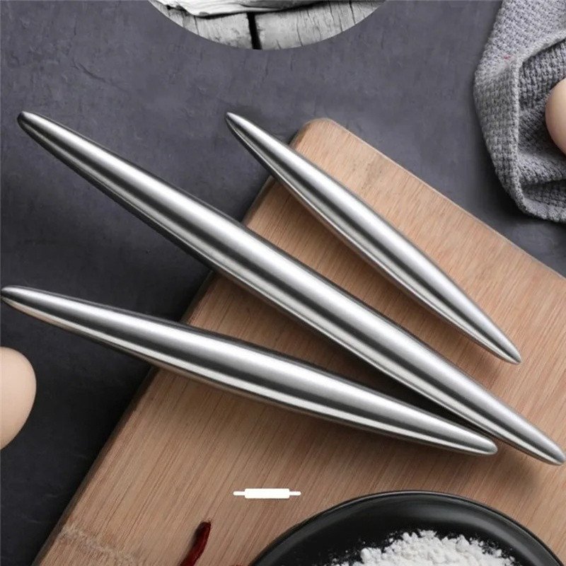 1Pc Stainless Steel Rolling Pi - Kitchen Gadgets Dumpling Maker recension och pris
