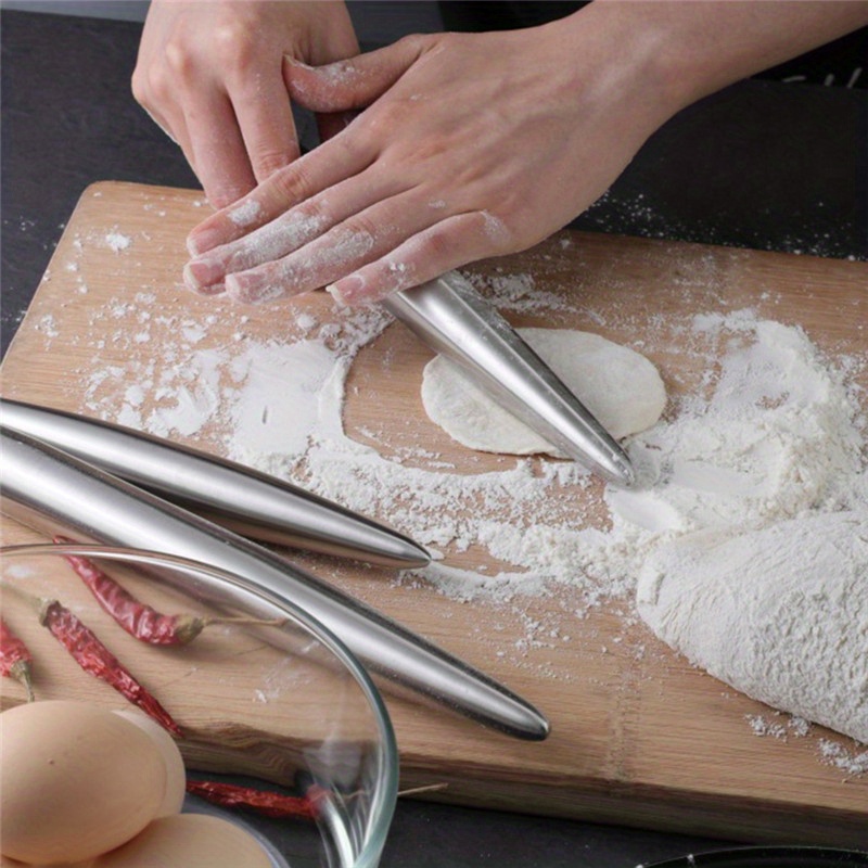 1Pc Stainless Steel Rolling Pi - Kitchen Gadgets Dumpling Maker recension och pris