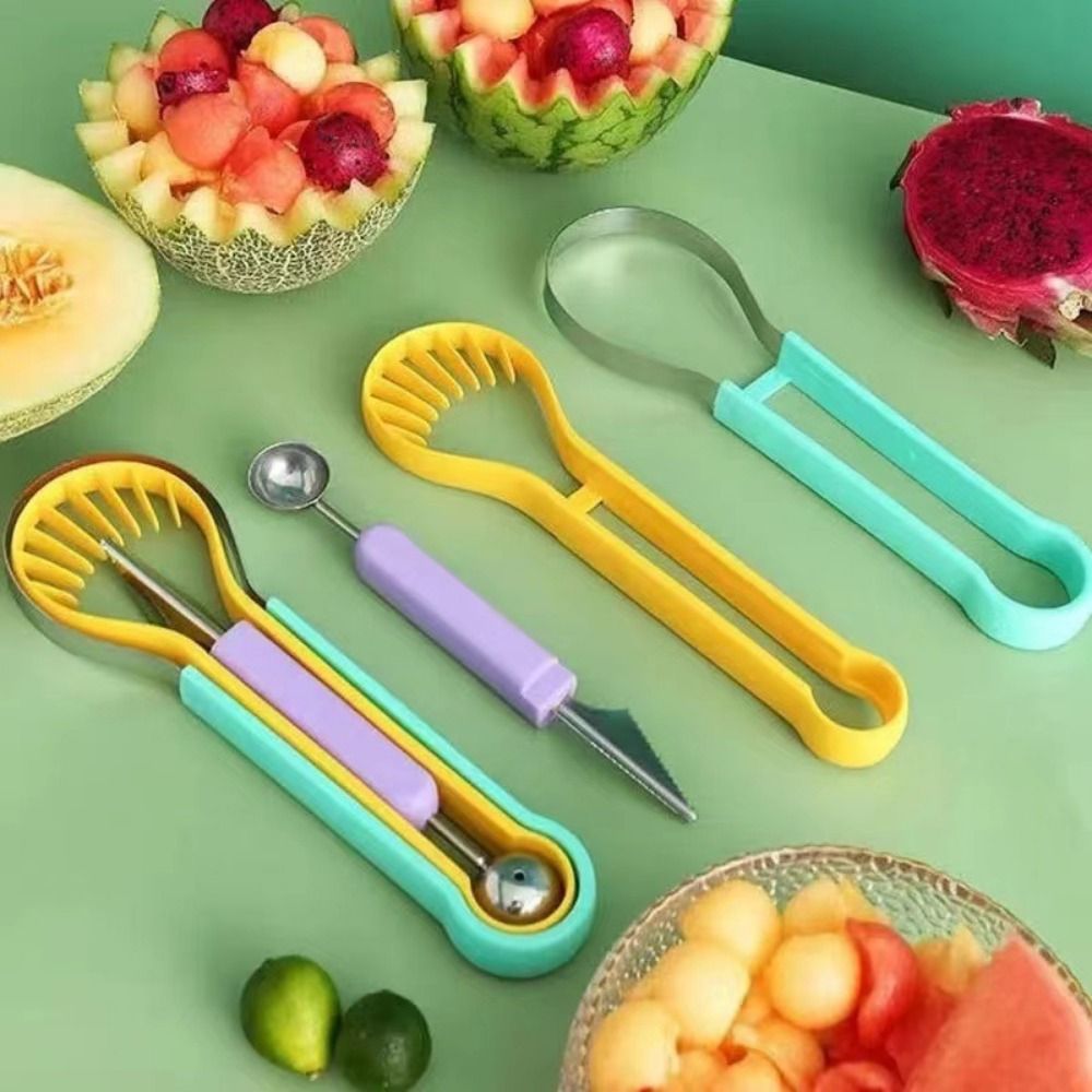 3 in 1 Melon Scoops Double-Hea - Kitchen Gadgets Peeler recension och pris