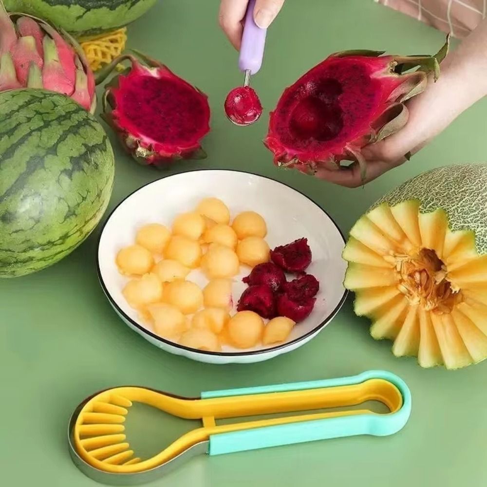 3 in 1 Melon Scoops Double-Hea - Kitchen Gadgets Peeler recension och pris