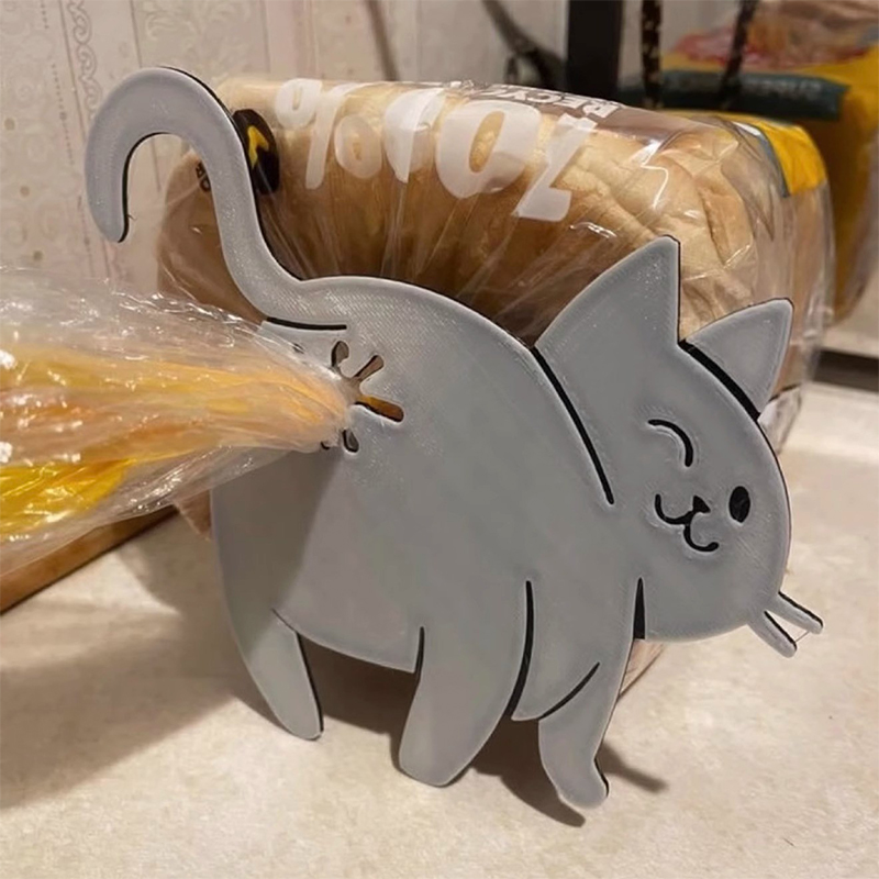 2pcs 3D Cat Butt Bread Bag Cli - Kitchen Gadgets Novelty recension och pris