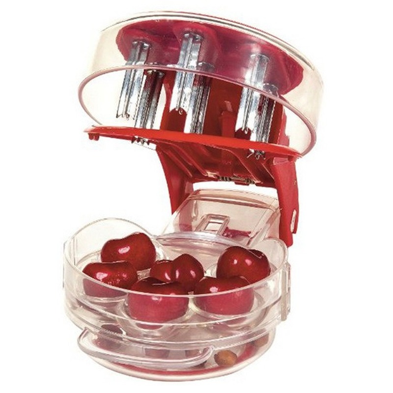 6 Hole Cherry Corer With Conta - Kitchen Gadgets Novelty recension och pris