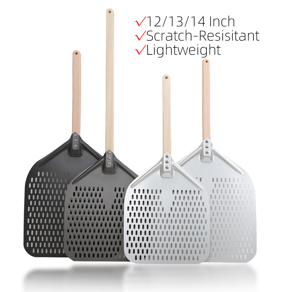 12 14 Inch Big Pizza Peel Shov - Pizza Stone Baking recension och pris