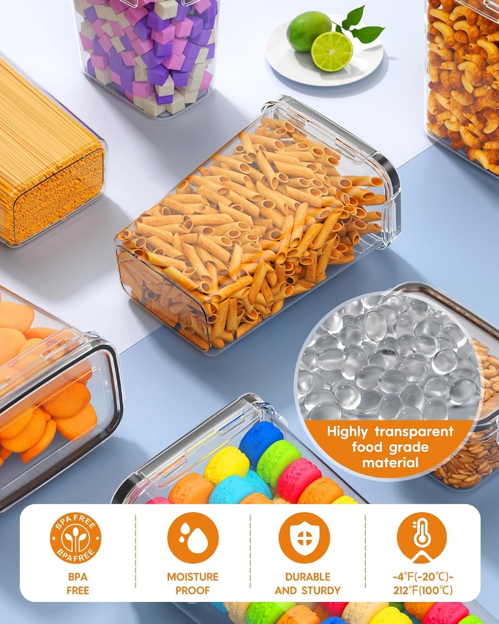 24 PCS Airtight Food Storage C - Food Storage Containers recension och pris